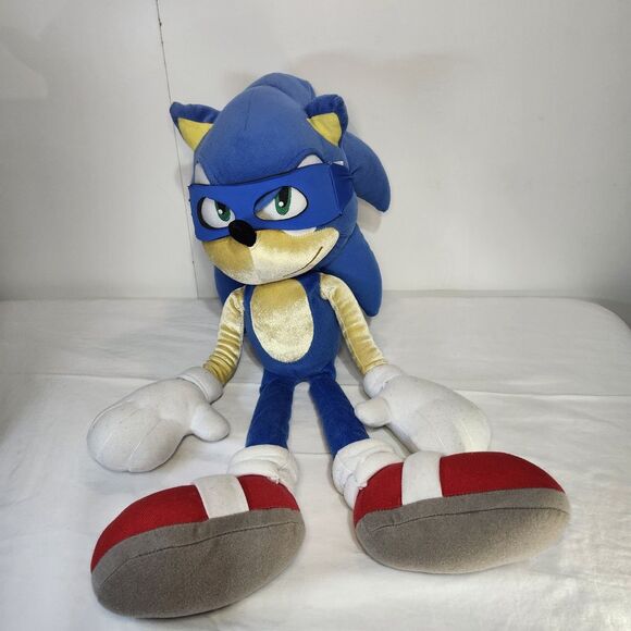 Sonic The Hedgehog Plush 24" SEGA Large Stuffed Toy Blue Doll Collector - Picture 3 of 16